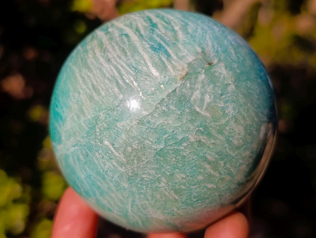 Polished Amazonite Spheres x 3 From Madagascar - Toprock Gemstones and Minerals 