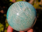 Polished Amazonite Spheres x 3 From Madagascar - Toprock Gemstones and Minerals 