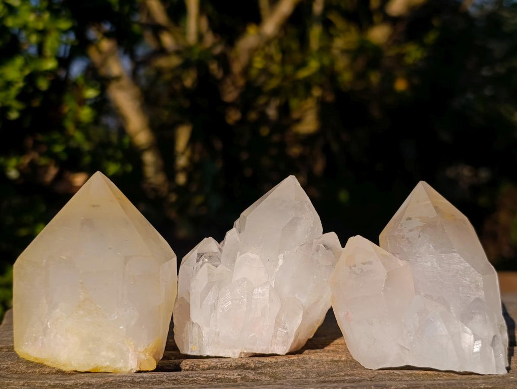 Natural Castle Quartz Crystals x 12 From Madagascar - Toprock Gemstones and Minerals 