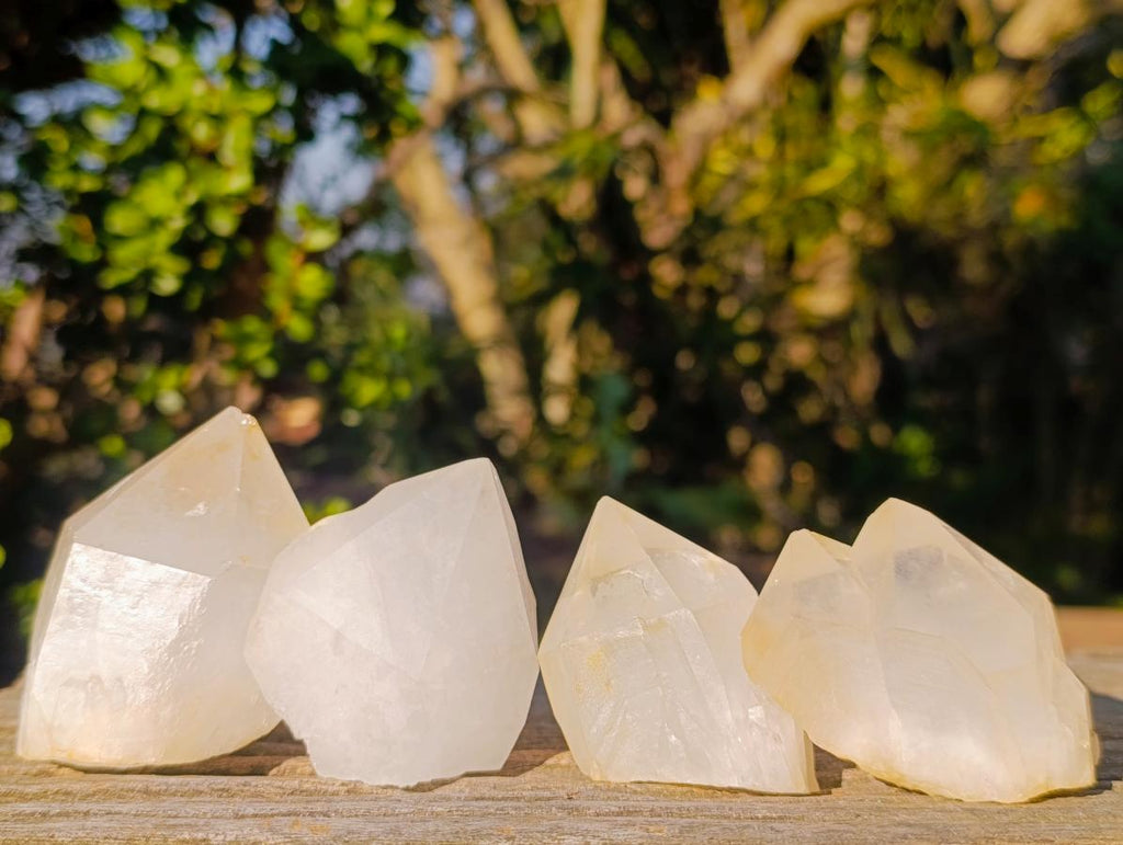 Natural Castle Quartz Crystals x 12 From Madagascar - Toprock Gemstones and Minerals 