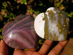 Polished Ocean Jasper Hearts x 6 From Northwest Coast, Madagascar - Toprock Gemstones and Minerals 