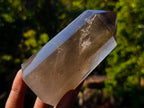 Polished Smokey Quartz Display Crystals with Rainbow Veils x 3 From Madagascar - Toprock Gemstones and Minerals 