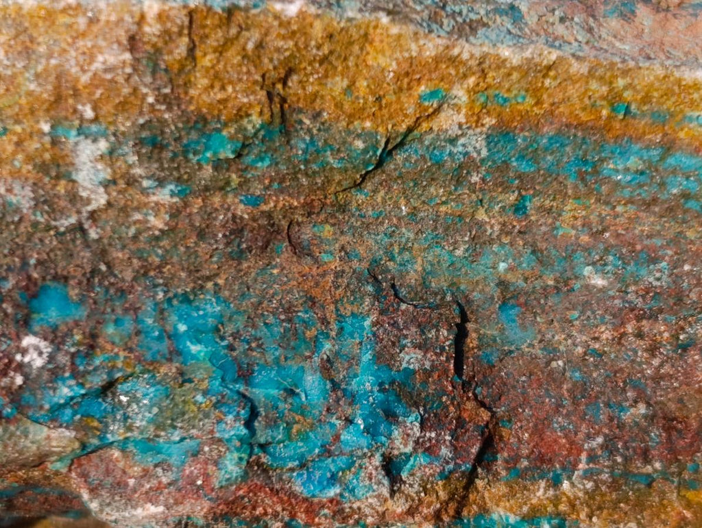 Natural Cobbed Shattuckite Specimens x 24 From Kaokoveld, Namibia - Toprock Gemstones and Minerals 