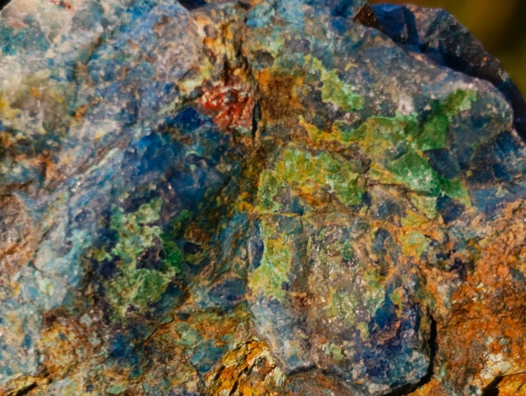 Natural Cobbed Shattuckite Specimens x 24 From Kaokoveld, Namibia - Toprock Gemstones and Minerals 