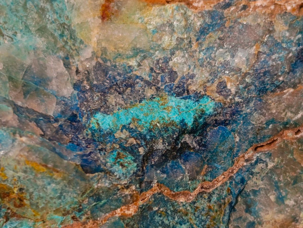 Natural Cobbed Shattuckite Specimens x 24 From Kaokoveld, Namibia - Toprock Gemstones and Minerals 