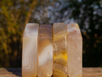 Polished Banded Agate House Shaped Slices x 12 From Madagascar - Toprock Gemstones and Minerals 