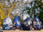 Polished Dumortierite Galets x 24 From Madagascar - Toprock Gemstones and Minerals 