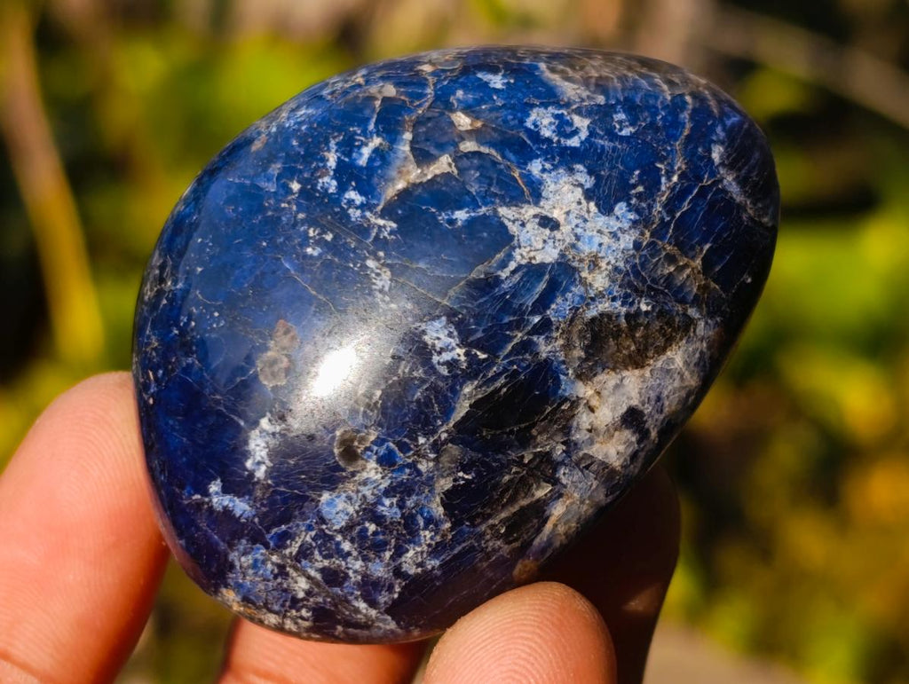 Polished Dumortierite Galets x 24 From Madagascar - Toprock Gemstones and Minerals 