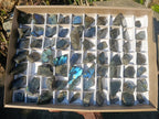 Polished One Side Labradorite Slices x 70 From Madagascar - Toprock Gemstones and Minerals 