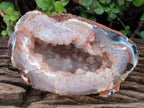 Polished Large One Side Agate Geode x 1 From Maintirano, Madagascar - Toprock Gemstones and Minerals 