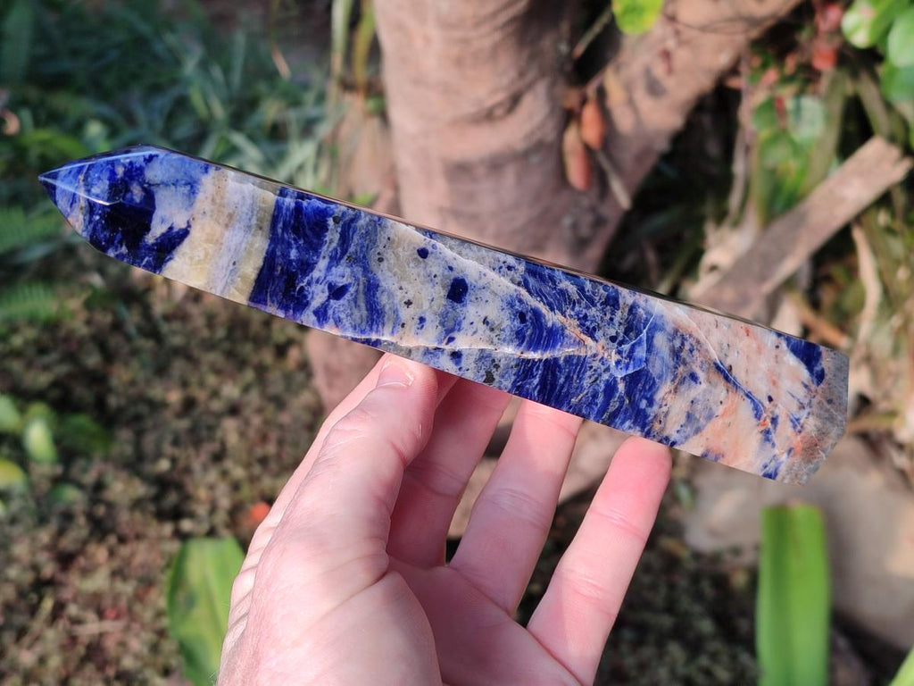 Polished Sodalite Display Crystals x 3 From Kunene River, Namibia - Toprock Gemstones and Minerals 