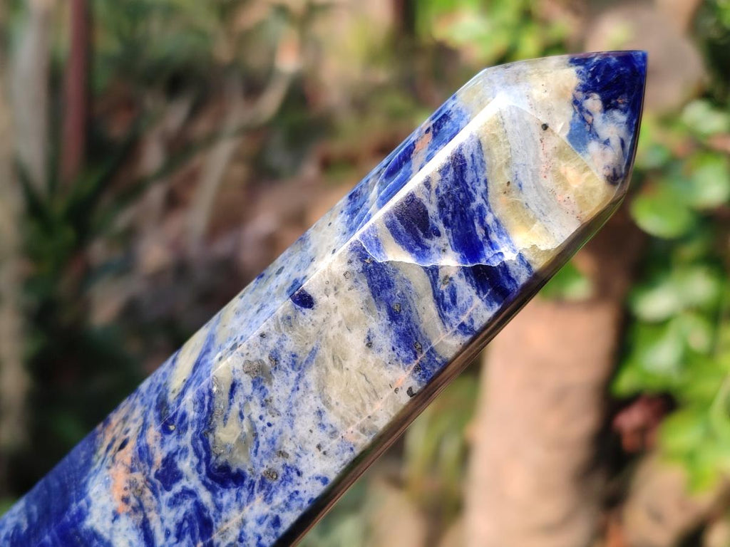 Polished Sodalite Display Crystals x 3 From Kunene River, Namibia - Toprock Gemstones and Minerals 