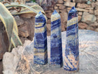 Polished Sodalite Display Crystals x 3 From Kunene River, Namibia - Toprock Gemstones and Minerals 