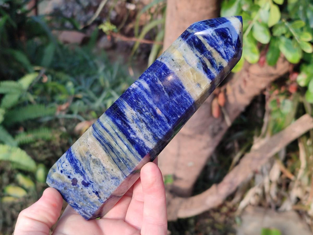 Polished Sodalite Display Crystals x 3 From Kunene River, Namibia - Toprock Gemstones and Minerals 