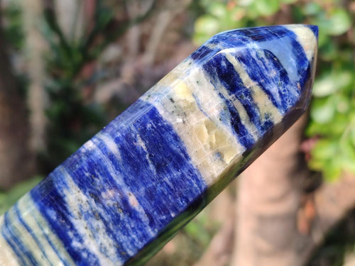 Polished Sodalite Display Crystals x 3 From Kunene River, Namibia - Toprock Gemstones and Minerals 