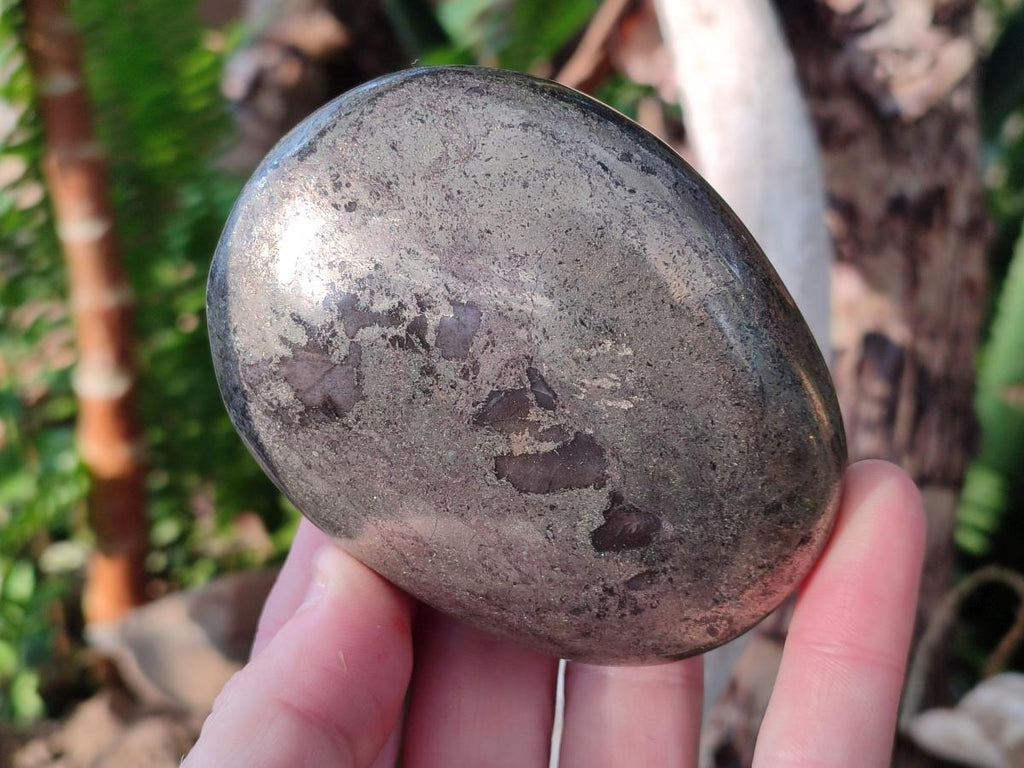 Polished Basalt Pharaoh Stone Galets x 3 From Iron Duke Mine, Zimbabwe - Toprock Gemstones and Minerals 