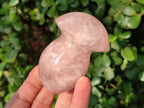 Polished Gemmy Rose Quartz Mushrooms x 12 From Madagascar - Toprock Gemstones and Minerals 