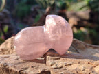 Polished Gemmy Rose Quartz Mushrooms x 12 From Madagascar - Toprock Gemstones and Minerals 