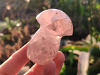 Polished Gemmy Rose Quartz Mushrooms x 12 From Madagascar - Toprock Gemstones and Minerals 