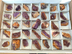 Natural Small Dark Purple Amethyst Crystal Plates x 35 From Boekenhouthoek, South Africa - Toprock Gemstones and Minerals 