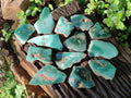Polished One Side Mtorolite Chrysoprase Slices x 24 From Mutorashanga, Zimbabwe