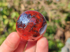 Polished Carnelian Agate Gemstone Spheres x 24 From Madagascar