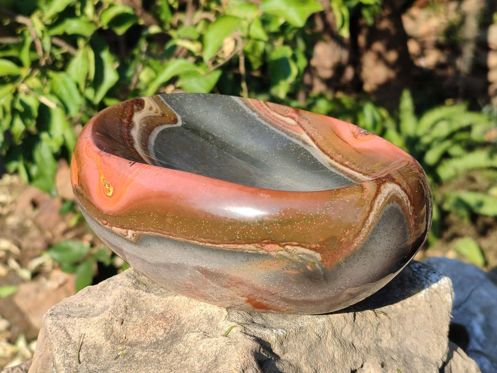Polished Large Polychrome Jasper Bowl x 1 From NW Coast, Madagascar