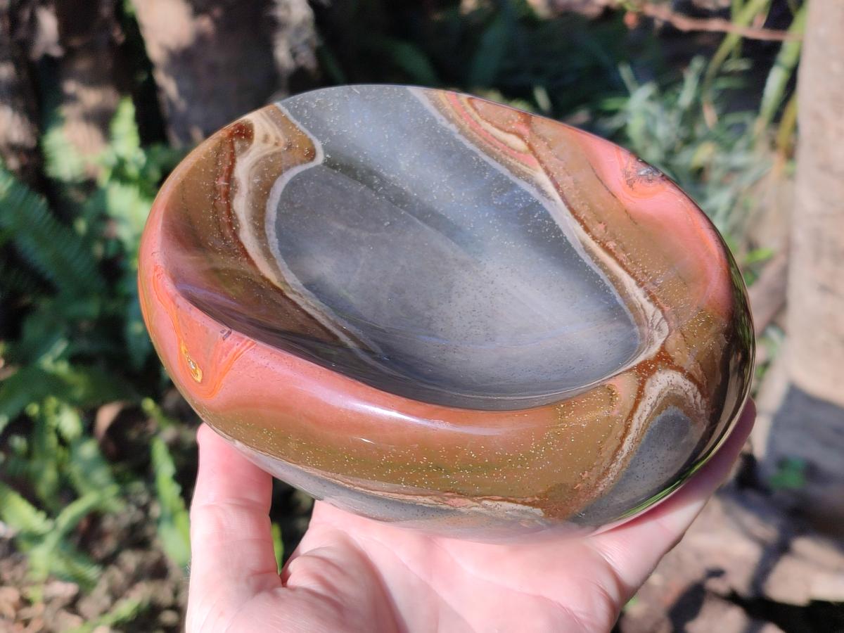 Polished Large Polychrome Jasper Bowl x 1 From NW Coast, Madagascar