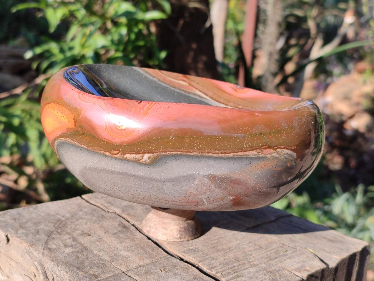 Polished Large Polychrome Jasper Bowl x 1 From NW Coast, Madagascar