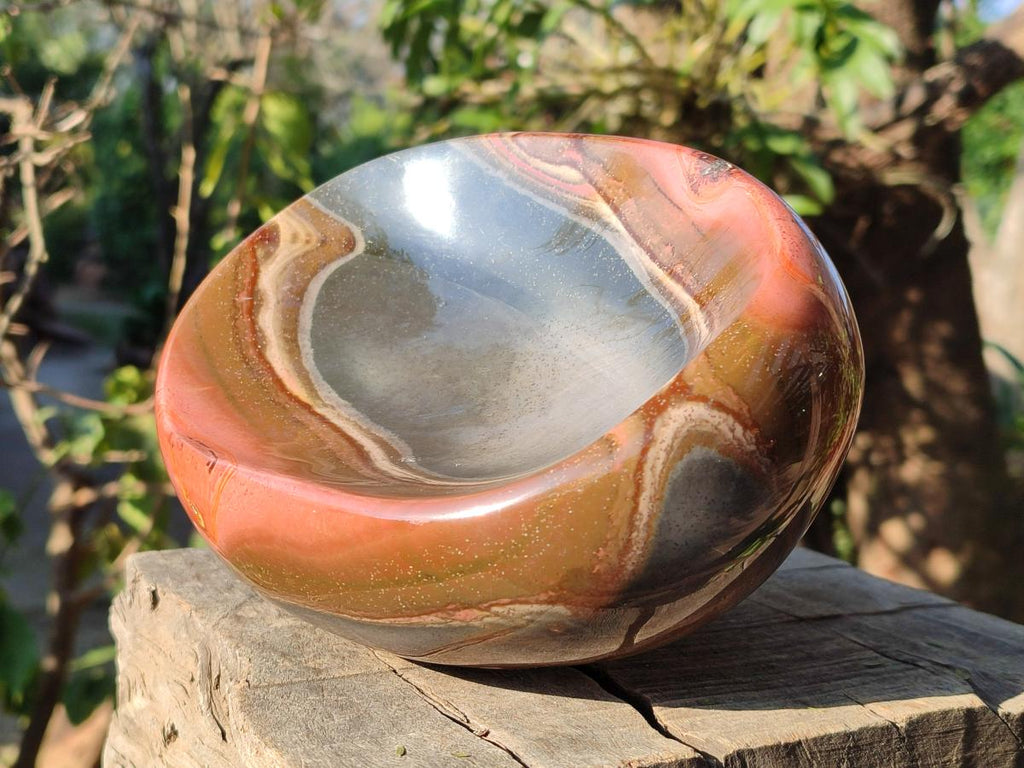 Polished Large Polychrome Jasper Bowl x 1 From NW Coast, Madagascar