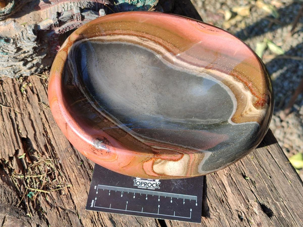 Polished Large Polychrome Jasper Bowl x 1 From NW Coast, Madagascar