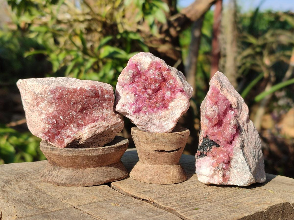 Natural Spherocobaltite Specimens x 6 From Musonoi Mine, Congo