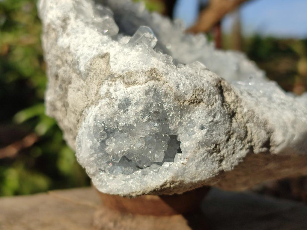 Natural Blue Celestite Geode Specimen x 1 From Sakoany, Madagascar