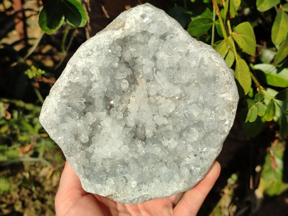 Natural Blue Celestite Geode Specimen x 1 From Sakoany, Madagascar