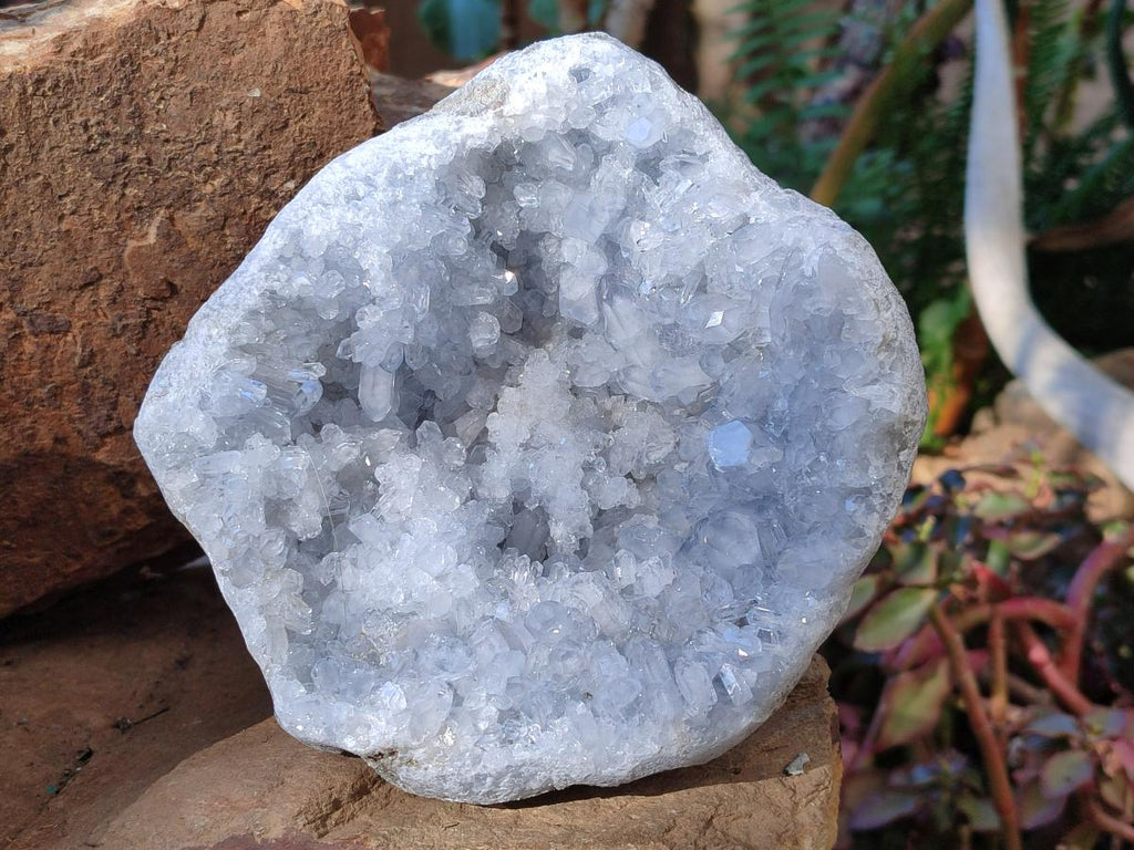 Natural Blue Celestite Geode Specimen x 1 From Sakoany, Madagascar