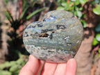 Polished Large Orbicular Ocean Jasper Hearts x 4 From Northwest Coast, Madagascar