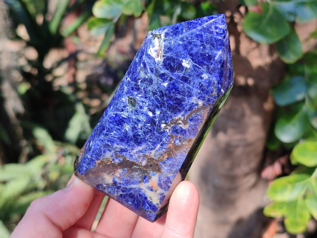 Polished Sodalite Crystals with Silver Hematite x 6 From Kunene River, Namibia