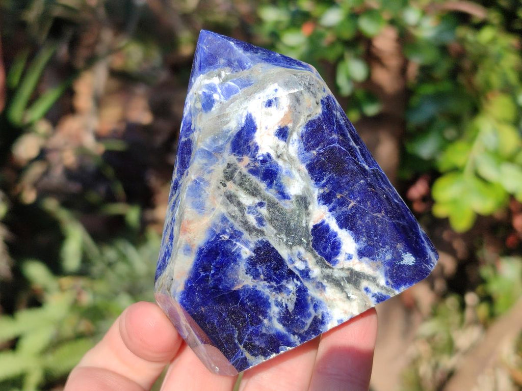Polished Sodalite Crystals with Silver Hematite x 6 From Kunene River, Namibia