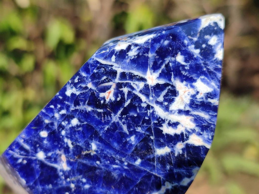 Polished Sodalite Crystals with Silver Hematite x 6 From Kunene River, Namibia