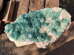 Natural XL Green Cubic Fluorite Specimen x 1 From Mandrosonoro, Madagascar