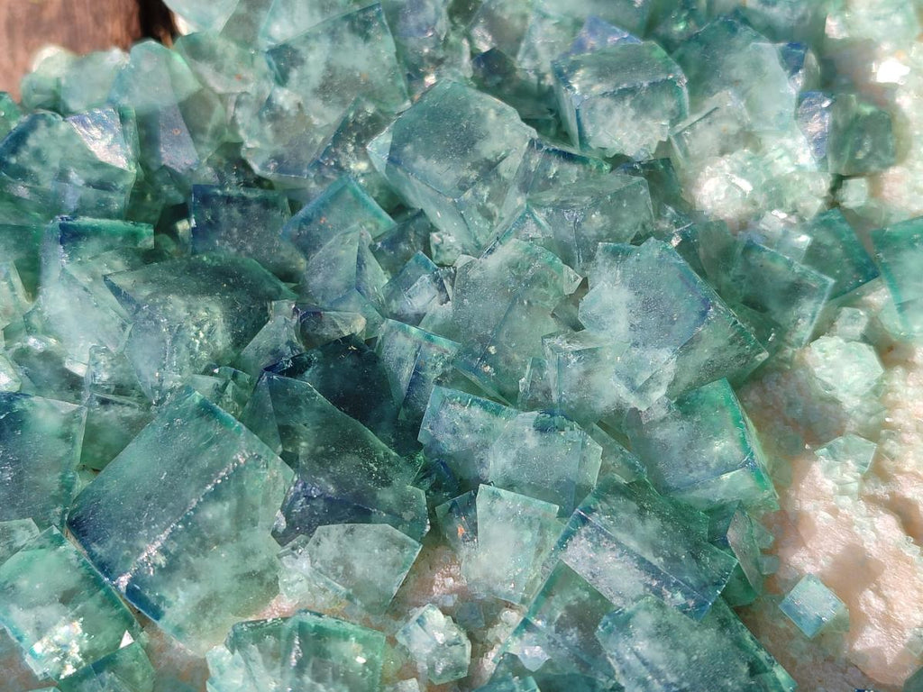 Natural XL Green Cubic Fluorite Specimen x 1 From Mandrosonoro, Madagascar