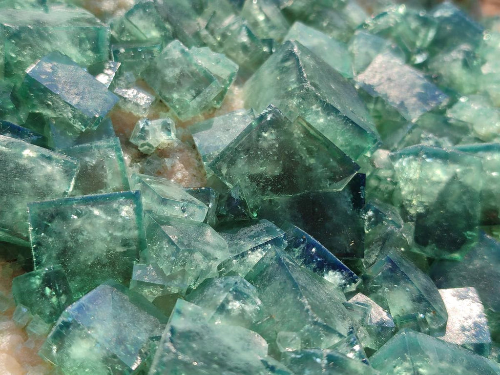 Natural XL Green Cubic Fluorite Specimen x 1 From Mandrosonoro, Madagascar