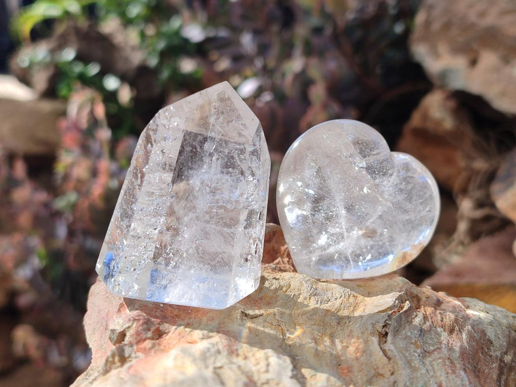 Polished Mix of Clear Quartz Pieces x 24 From Madagascar