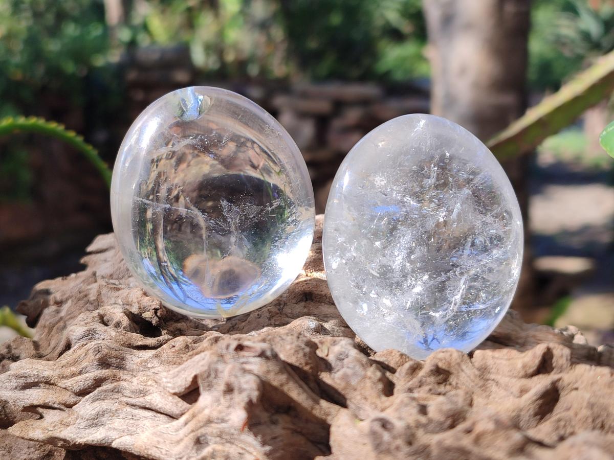 Polished Mix of Clear Quartz Pieces x 24 From Madagascar