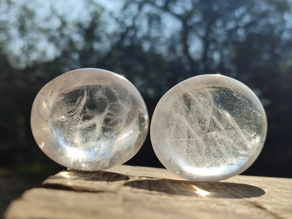 Polished Mix of Clear Quartz Pieces x 24 From Madagascar