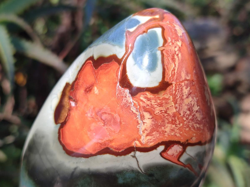 Polished Polychrome Jasper Standing Display Pieces x 3 From NW Coast, Madagascar