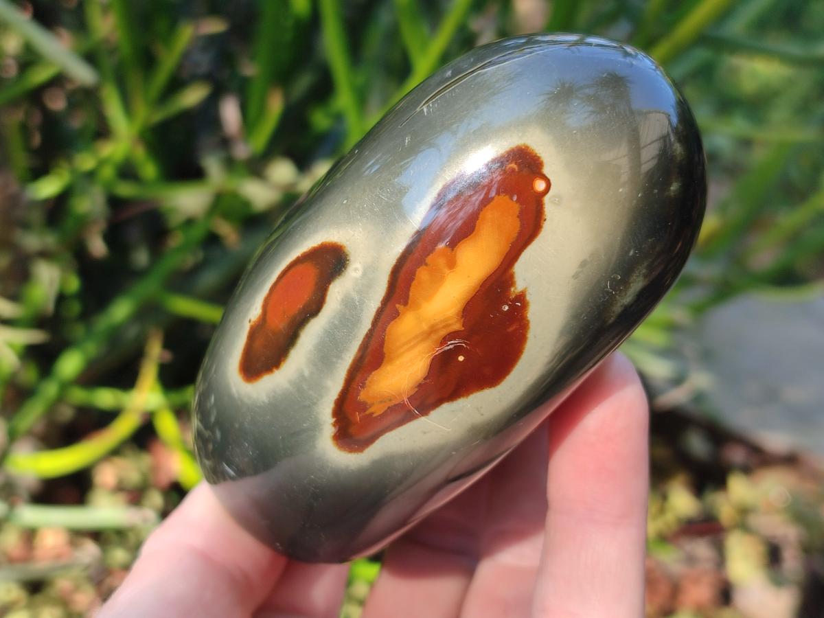 Polished Polychrome Jasper Standing Display Pieces x 3 From NW Coast, Madagascar