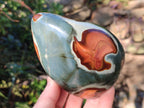 Polished Polychrome Jasper Standing Display Pieces x 3 From NW Coast, Madagascar