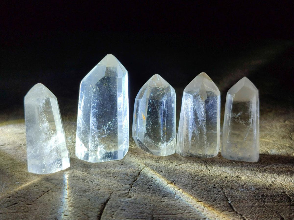 Polished Clear Quartz Pendant Sized Crystals x 35 From Madagascar
