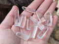 Polished Clear Quartz Pendant Sized Crystals x 35 From Madagascar